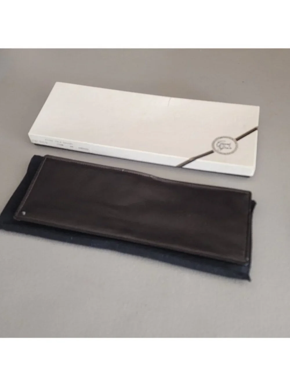 Vintage SWANK Grand Prix Men’s Wallet - Genuine Kangaroo Leather - Black -...